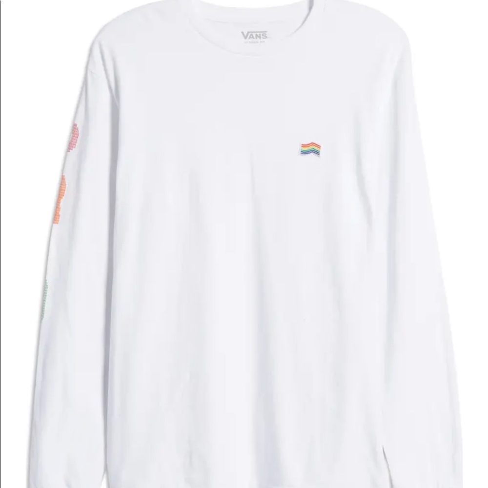 VANS  Pride Flag Appliqué Long Sleeve T-Shirt